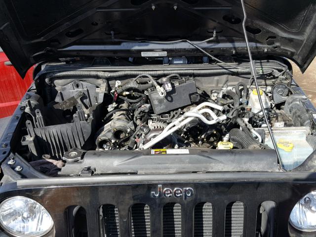 1C4AJWAG6EL103610 - 2014 JEEP WRANGLER S BLACK photo 7