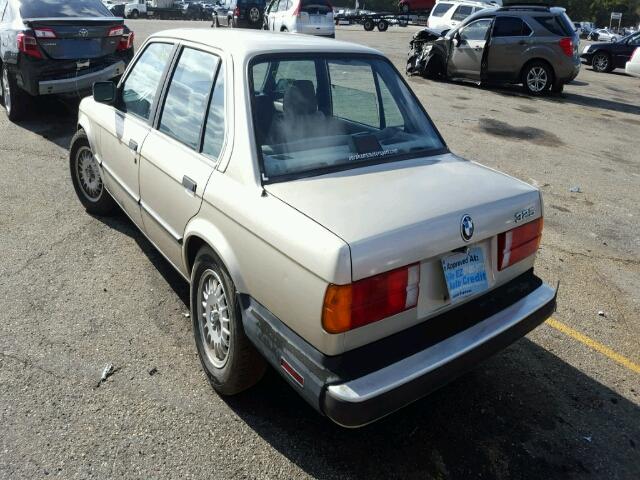 WBAAE6404G1702844 - 1986 BMW 325 E AUTO BEIGE photo 3