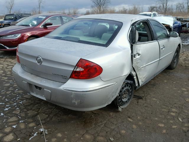 2G4WC582881150664 - 2008 BUICK LACROSSE C SILVER photo 4