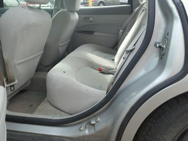 2G4WC582881150664 - 2008 BUICK LACROSSE C SILVER photo 6