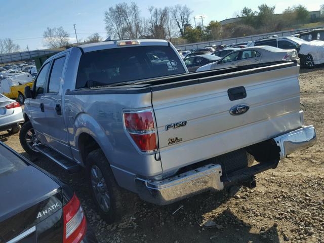 1FTRW12829FA57342 - 2009 FORD F150 SUPER SILVER photo 3