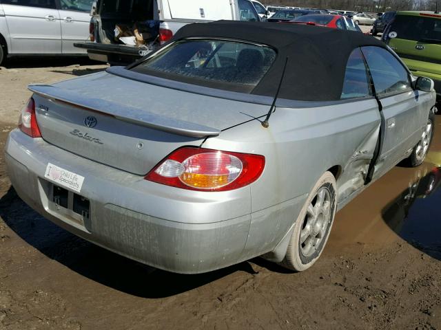 2T1FF28P62C577713 - 2002 TOYOTA CAMRY SOLA SILVER photo 4