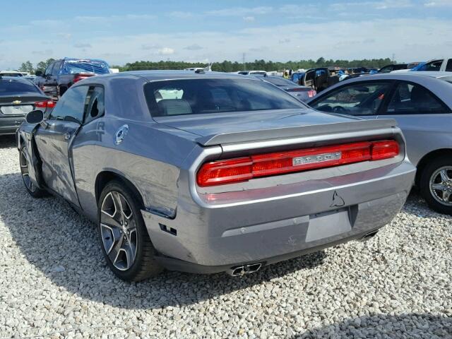 2C3CDYBT1DH587175 - 2013 DODGE CHALLENGER GRAY photo 3