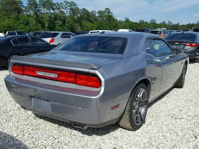 2C3CDYBT1DH587175 - 2013 DODGE CHALLENGER GRAY photo 4