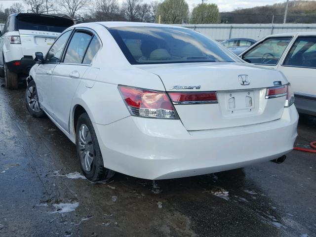 1HGCP2F35CA234110 - 2012 HONDA ACCORD LX WHITE photo 3