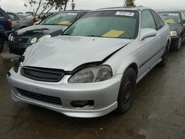 1HGEJ8149YL090201 - 2000 HONDA CIVIC EX SILVER photo 2