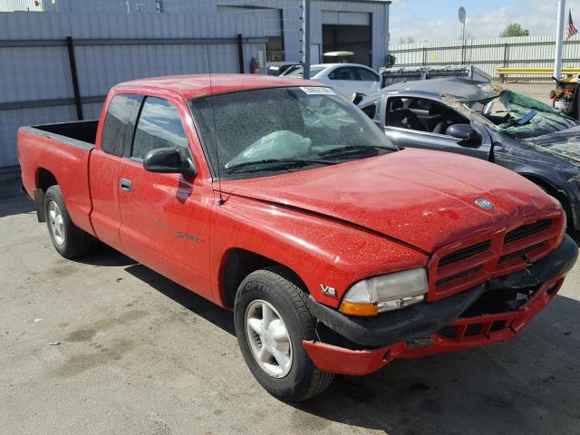 1B7GL22X0WS660063 - 1998 DODGE DAKOTA RED photo 1