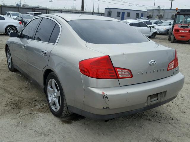 JNKCV51E53M316253 - 2003 INFINITI G35 SILVER photo 3