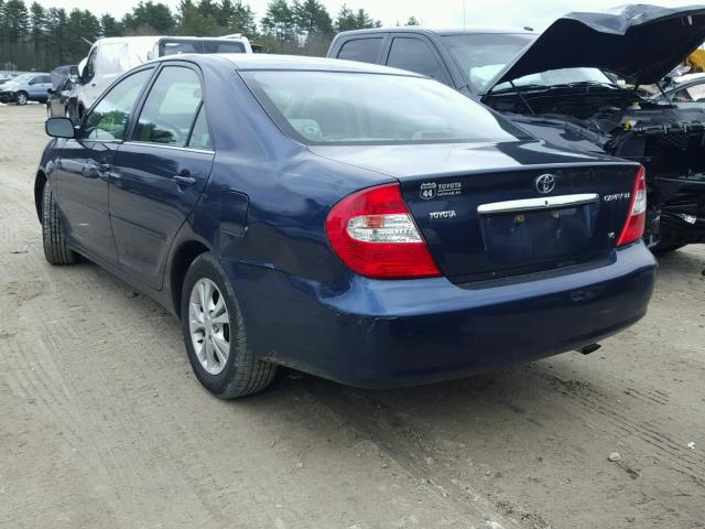 4T1BF32K64U067400 - 2004 TOYOTA CAMRY LE BLUE photo 3