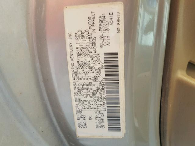 4T3ZF13C73U528412 - 2003 TOYOTA SIENNA LE TAN photo 10