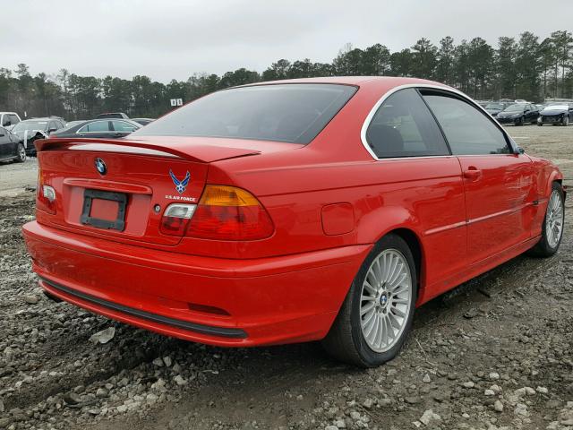 WBABN33401JW55486 - 2001 BMW 325 CI RED photo 4