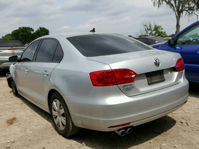 3VWD17AJ3EM360055 - 2014 VOLKSWAGEN JETTA SE SILVER photo 3