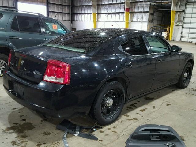 2B3AA4CV7AH275797 - 2010 DODGE CHARGER BLACK photo 4