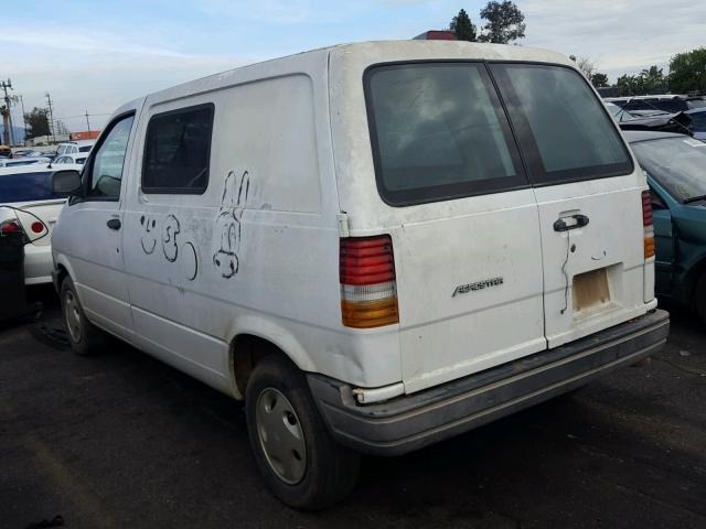 1FTDA14U5TZA69638 - 1996 FORD AEROSTAR WHITE photo 3