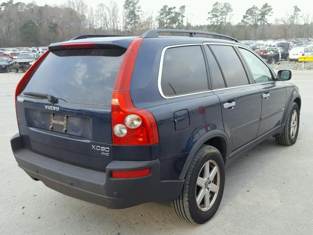 YV1CZ59H641048735 - 2004 VOLVO XC90 BLUE photo 4