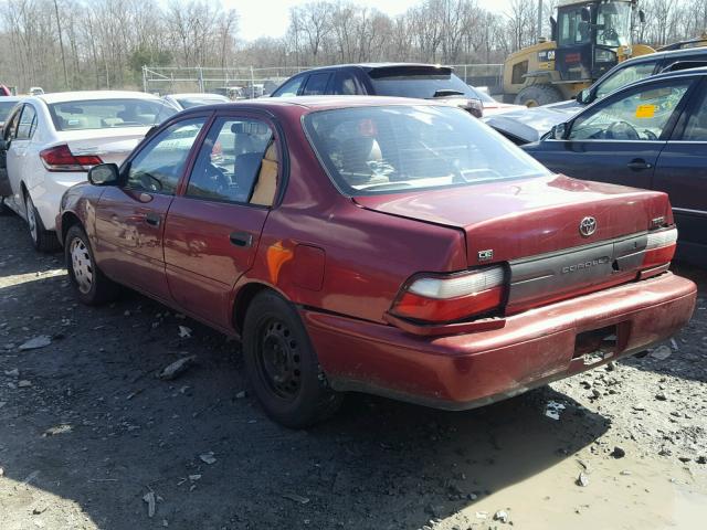 2T1BA02E9VC227179 - 1997 TOYOTA COROLLA BA BURGUNDY photo 3