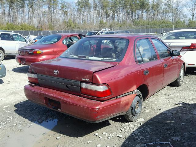 2T1BA02E9VC227179 - 1997 TOYOTA COROLLA BA BURGUNDY photo 4