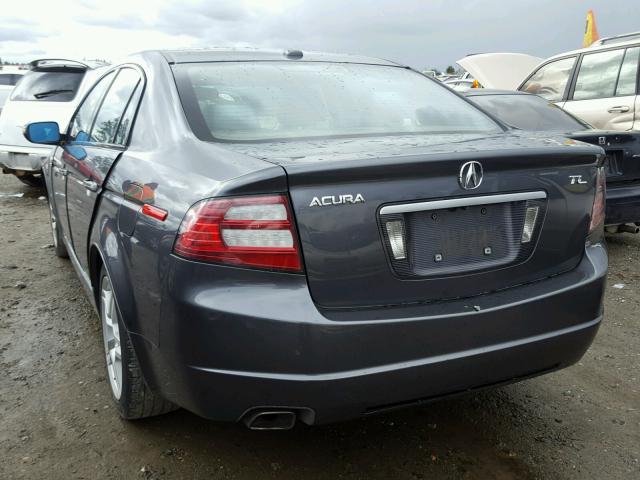 19UUA66218A027077 - 2008 ACURA TL GRAY photo 3