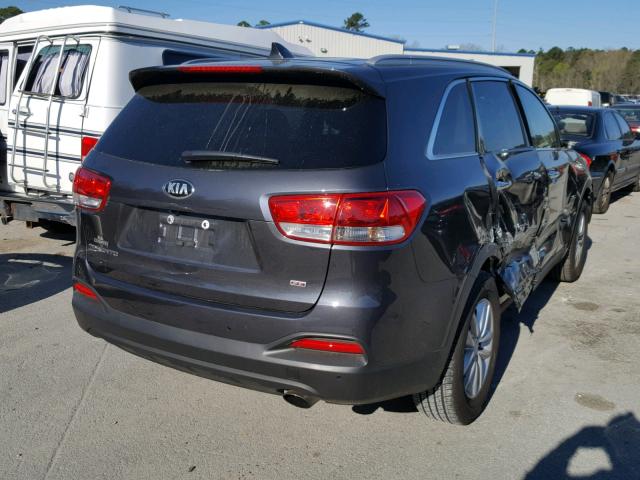 5XYPG4A3XHG229687 - 2017 KIA SORENTO LX BLACK photo 4