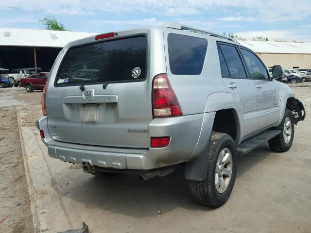 JTEZU14R440027990 - 2004 TOYOTA 4RUNNER SR SILVER photo 4