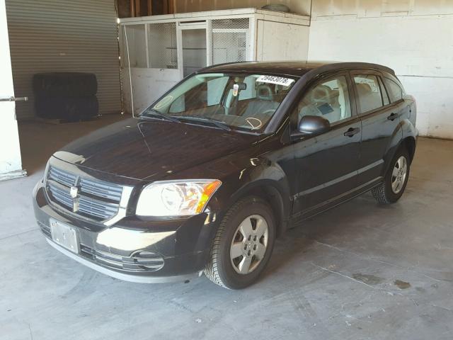 1B3HB28C67D287811 - 2007 DODGE CALIBER BLACK photo 2