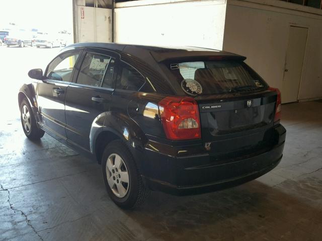 1B3HB28C67D287811 - 2007 DODGE CALIBER BLACK photo 3