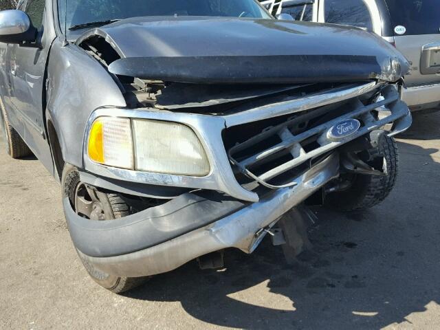 2FTRX17252CA17162 - 2002 FORD F150 GRAY photo 9