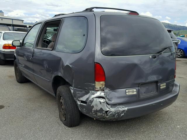 4N2DN11W4TD841373 - 1996 NISSAN QUEST XE GRAY photo 3