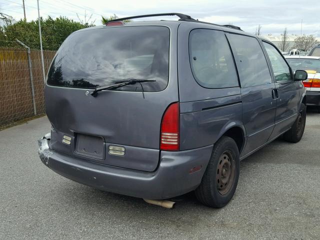 4N2DN11W4TD841373 - 1996 NISSAN QUEST XE GRAY photo 4