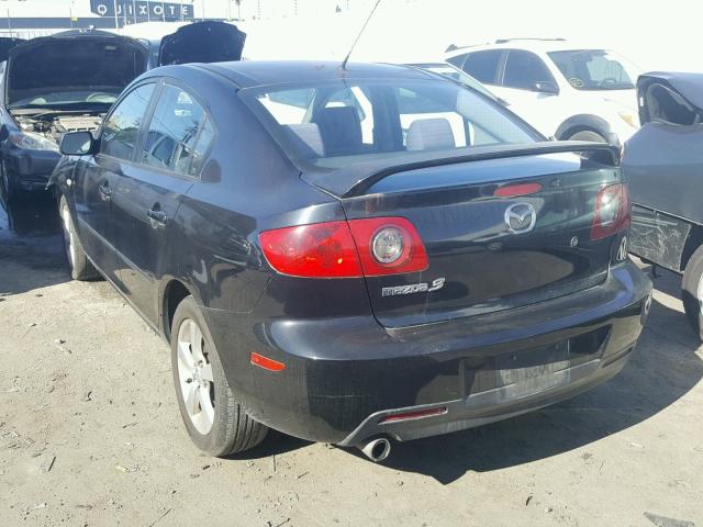 JM1BK12F741195556 - 2004 MAZDA 3 I BLACK photo 3