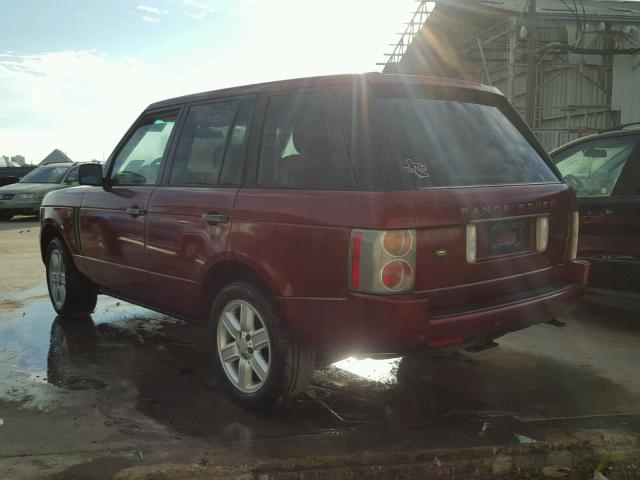 SALME11425A186791 - 2005 LAND ROVER RANGE ROVE RED photo 3