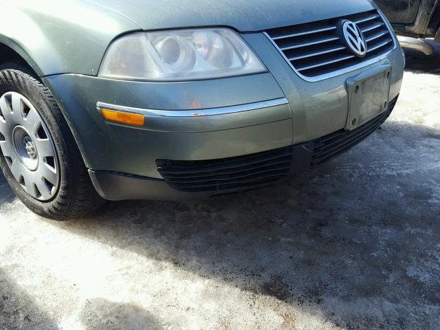 WVWMD63B73P205767 - 2003 VOLKSWAGEN PASSAT GL GREEN photo 9