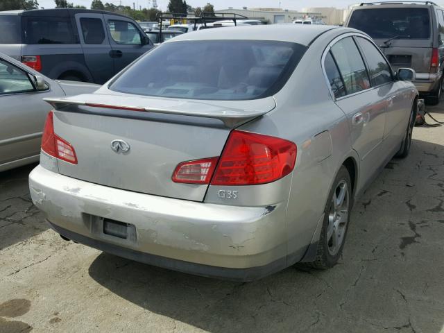 JNKCV51E54M601505 - 2004 INFINITI G35 SILVER photo 4