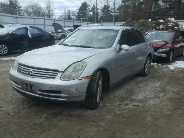 JNKCV51F34M703622 - 2004 INFINITI G35 SILVER photo 2