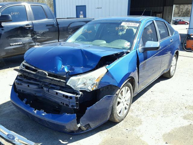 1FAHP37N19W234391 - 2009 FORD FOCUS SEL BLUE photo 2