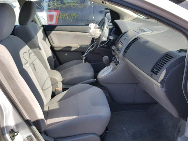 3N1AB61E19L622900 - 2009 NISSAN SENTRA 2.0 SILVER photo 5