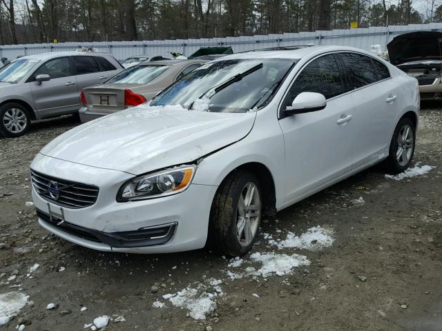 YV1612FH3E2294435 - 2014 VOLVO S60 T5 WHITE photo 2