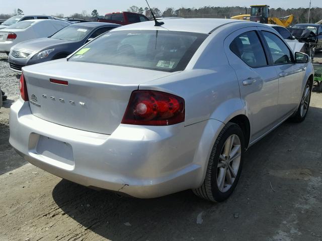 1B3BD1FG0BN512257 - 2011 DODGE AVENGER MA SILVER photo 4