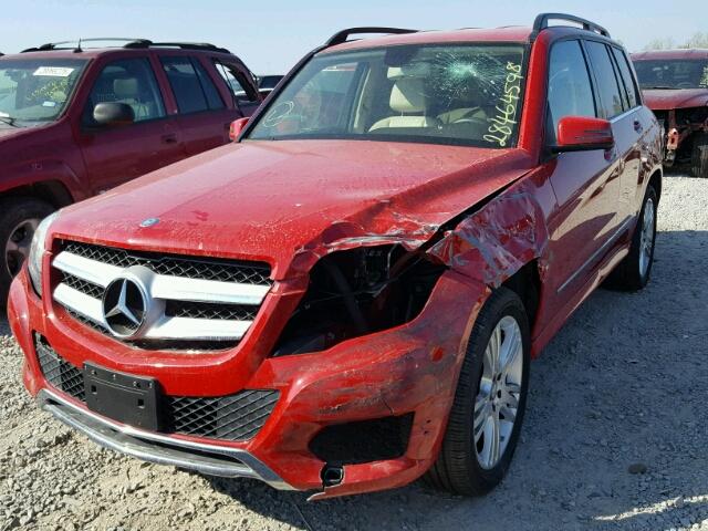 WDCGG8JB2DF997220 - 2013 MERCEDES-BENZ GLK 350 4M RED photo 2