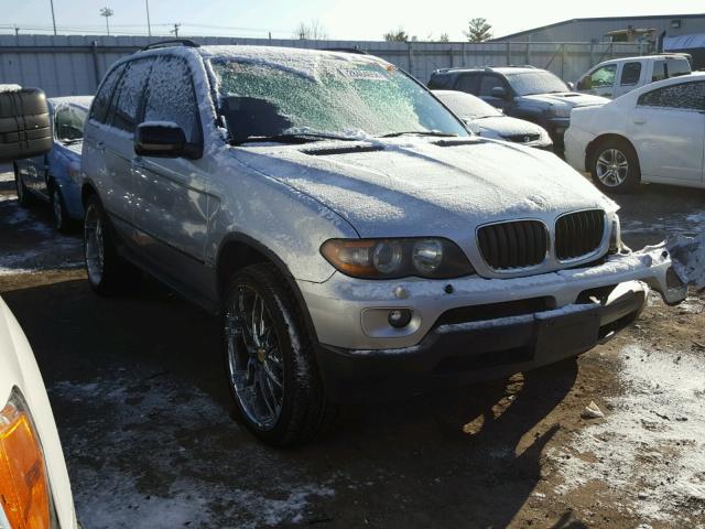 5UXFA13524LU29678 - 2004 BMW X5 3.0I SILVER photo 1