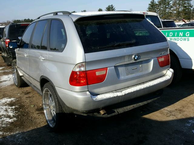 5UXFA13524LU29678 - 2004 BMW X5 3.0I SILVER photo 3