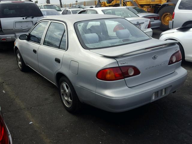 1NXBR12E51Z460869 - 2001 TOYOTA COROLLA CE SILVER photo 3