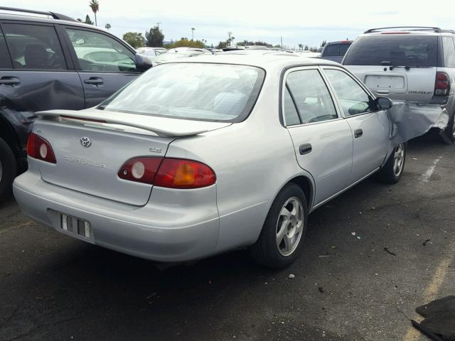 1NXBR12E51Z460869 - 2001 TOYOTA COROLLA CE SILVER photo 4