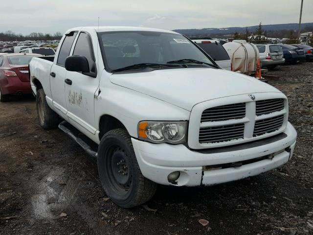 1D7HU18D54S598865 - 2004 DODGE RAM 1500 S WHITE photo 1