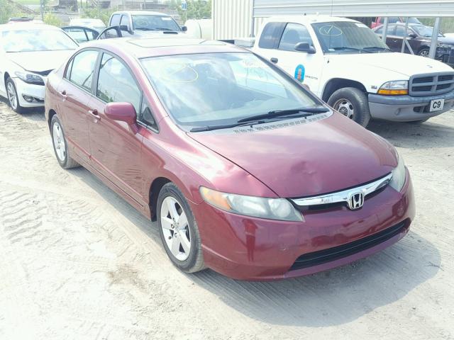 1HGFA16878L095145 - 2008 HONDA CIVIC EX ბურგუნდია ფოტო 1