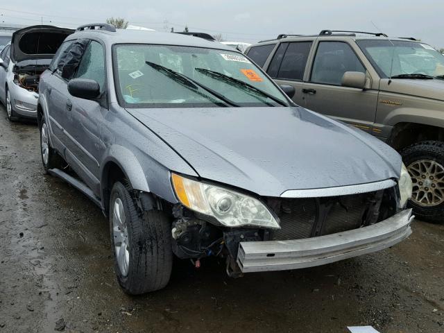 4S4BP60C287322221 - 2008 SUBARU OUTBACK GRAY photo 1