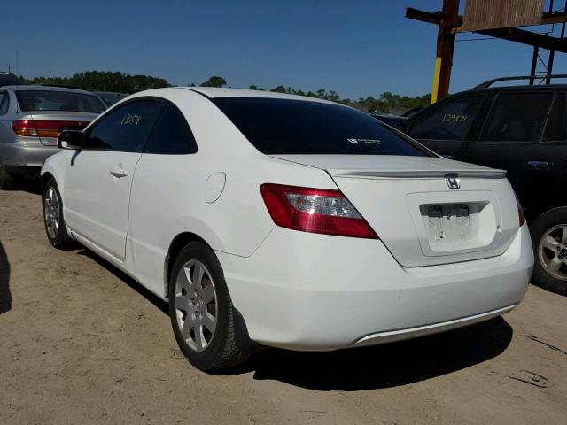 2HGFG126X7H576943 - 2007 HONDA CIVIC LX WHITE photo 3