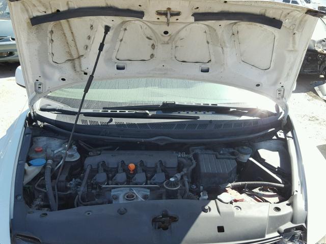 2HGFG126X7H576943 - 2007 HONDA CIVIC LX WHITE photo 7