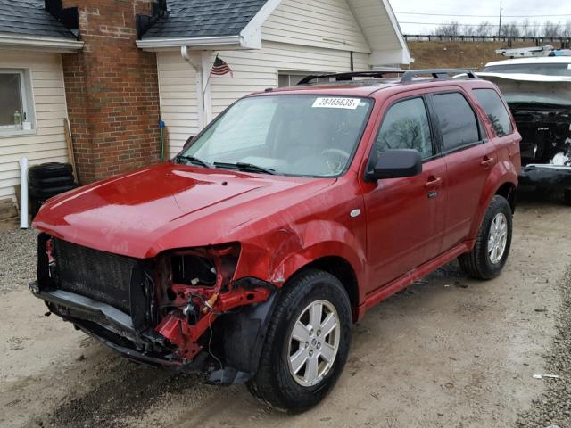 4M2CU81G69KJ06685 - 2009 MERCURY MARINER RED photo 2