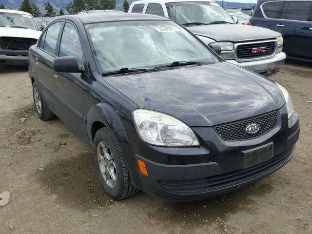 KNADE123666096025 - 2006 KIA RIO BLACK photo 1